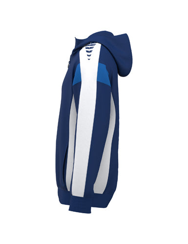 ERIMA CELEBRATE 125 Training Jacket with hood new navy/weiß – Seitenansicht