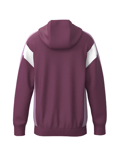 ERIMA CELEBRATE 125 Training Jacket with hood burgundy/lavender – Rückansicht