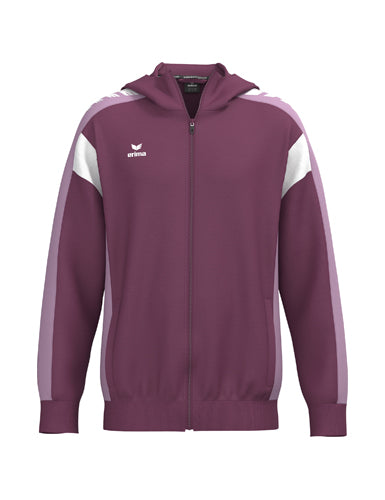 ERIMA CELEBRATE 125 Training Jacket with hood burgundy/lavender – Vorderansicht