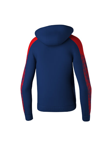 ERIMA EVO STAR Kapuzensweat new navy/rot – Rückansicht