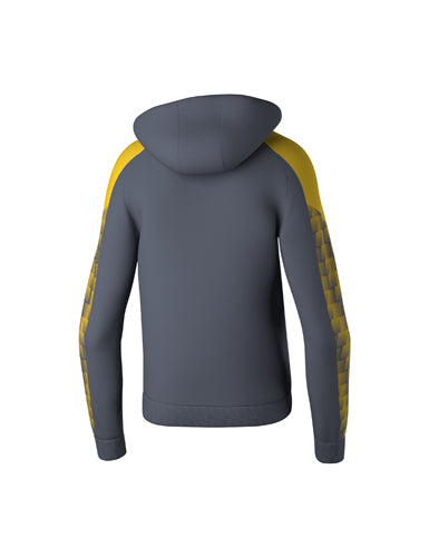 ERIMA EVO STAR Kapuzensweat slate grey/gelb – Rückansicht