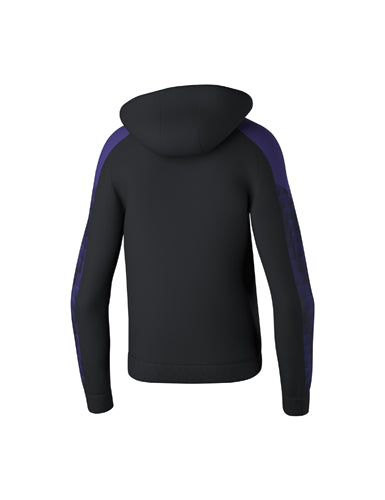 ERIMA EVO STAR Kapuzensweat schwarz/ultra violet – Rückansicht