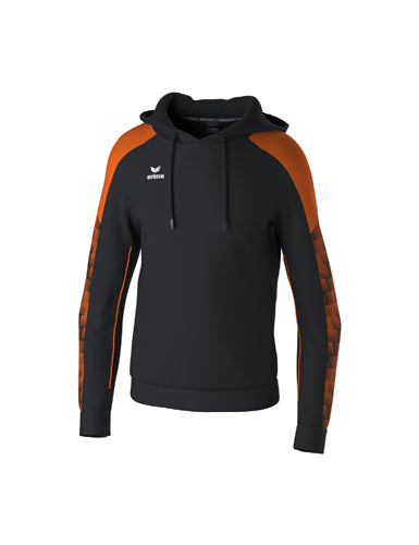 ERIMA EVO STAR Kapuzensweat schwarz/orange – Vorderansicht
