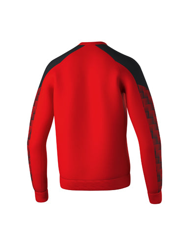 ERIMA EVO STAR Sweatshirt rot/schwarz – Rückansicht