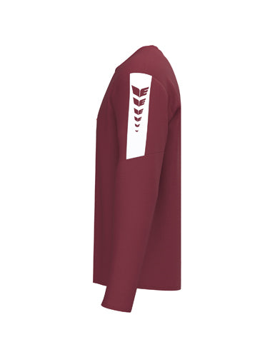 ERIMA INTRO Sweatshirt bordeaux – Seitenansicht