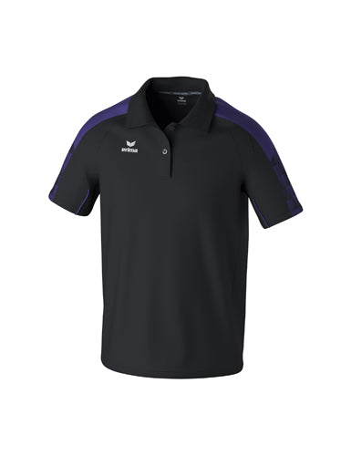 ERIMA EVO STAR Poloshirt schwarz/ultra violet – Vorderansicht