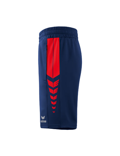 ERIMA Six Wings Worker Shorts new navy/rot – Seitenansicht