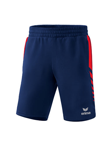 ERIMA Six Wings Worker Shorts new navy/rot – Vorderansicht