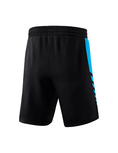 ERIMA Six Wings Worker Shorts schwarz/curacao – Rückansicht