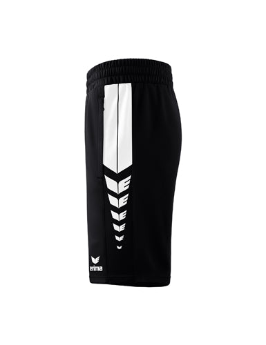 ERIMA Six Wings Worker Shorts schwarz/weiß – Seitenansicht