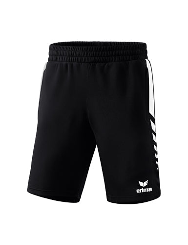 ERIMA Six Wings Worker Shorts schwarz/weiß – Vorderansicht