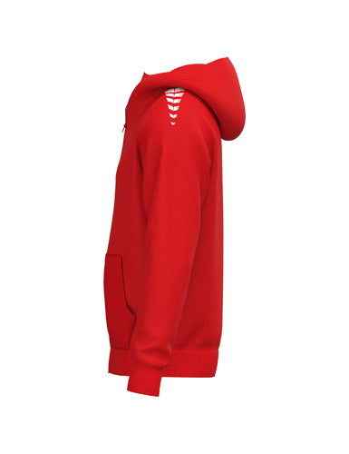 ERIMA CMPT Wings Hoody Jacket rot – Seitenansicht
