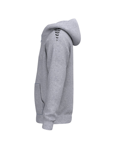 ERIMA CMPT Wings Hoody Jacket grau melange – Seitenansicht