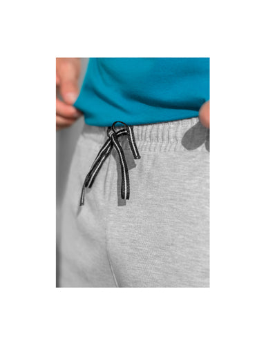 ERIMA Essential Sweatshorts hellgrau melange – Detailansicht