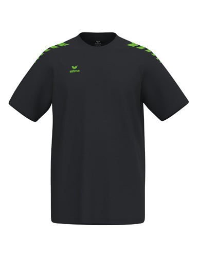ERIMA CMPT Wings T-Shirt schwarz/green gecko – Vorderansicht