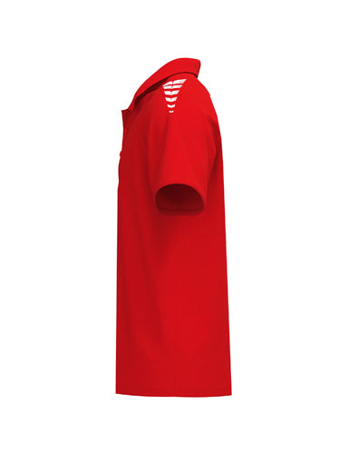 ERIMA CMPT Wings Poloshirt rot/weiß – Seitenansicht