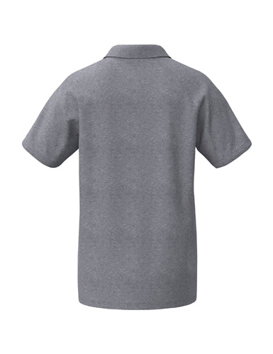 ERIMA CMPT Wings Poloshirt grau melange/schwarz – Rückansicht