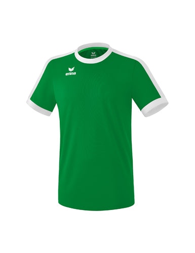 ERIMA Retro Star Trikot smaragd/weiß – Vorderansicht