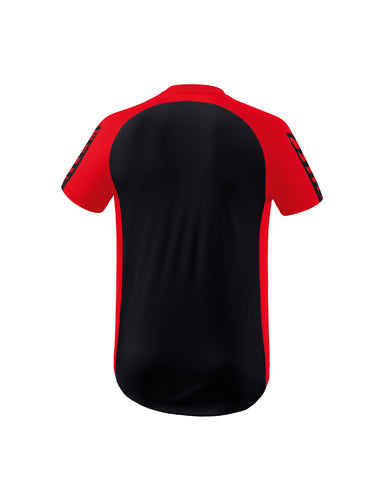 ERIMA Six Wings Trikot schwarz/rot – Rückansicht