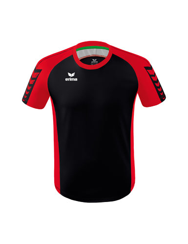 ERIMA Six Wings Trikot schwarz/rot – Vorderansicht