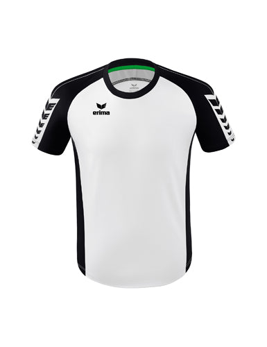 ERIMA Six Wings Trikot weiß/schwarz – Vorderansicht