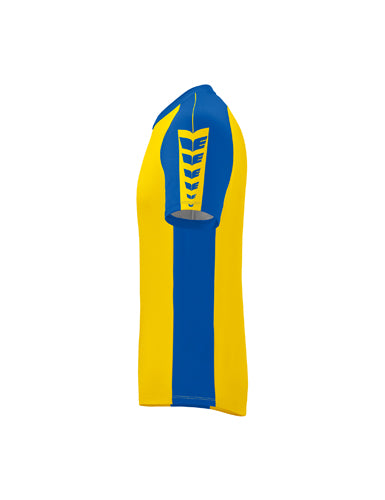 ERIMA Six Wings Trikot gelb/new royal – Seitenansicht