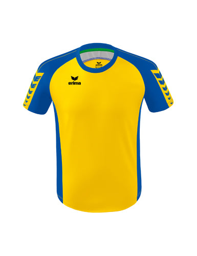 ERIMA Six Wings Trikot gelb/new royal – Vorderansicht
