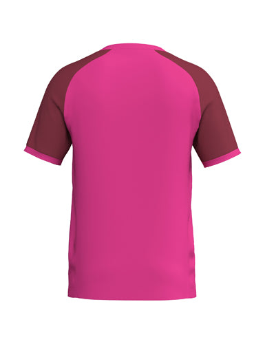 ERIMA WINGS Jersey Shortsleeve pink glo/bordeaux – Rückansicht