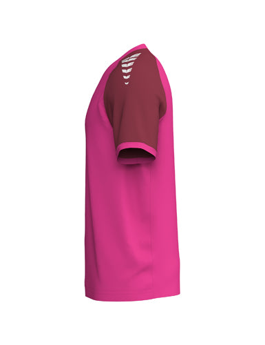 ERIMA WINGS Jersey Shortsleeve pink glo/bordeaux – Seitenansicht