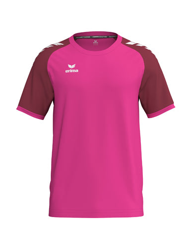 ERIMA WINGS Jersey Shortsleeve pink glo/bordeaux – Vorderansicht