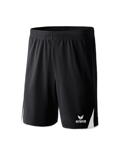 ERIMA CLASSIC 5-C Shorts schwarz/weiß – Vorderansicht