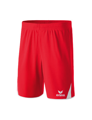 ERIMA CLASSIC 5-C Shorts rot/weiß – Vorderansicht