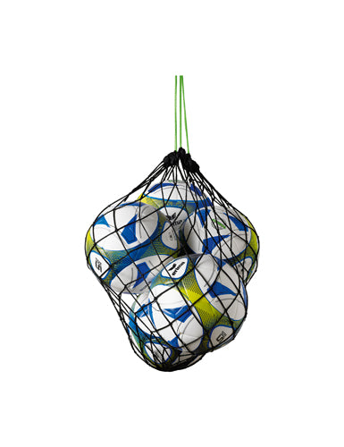 ERIMA Ballnetz für 5 Bälle schwarz/green – Vorderansicht