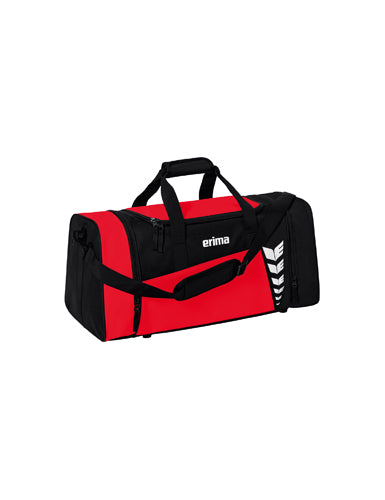 ERIMA SIX WINGS Sporttasche rot/schwarz – Vorderansicht