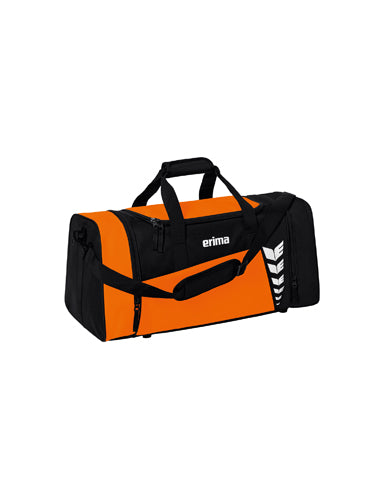 ERIMA SIX WINGS Sporttasche orange/schwarz – Vorderansicht