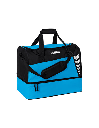 ERIMA SIX WINGS Sporttasche mit Bodenfach curacao/schwarz – Vorderansicht