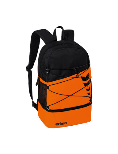 ERIMA SIX WINGS Rucksack orange/schwarz – Vorderansicht