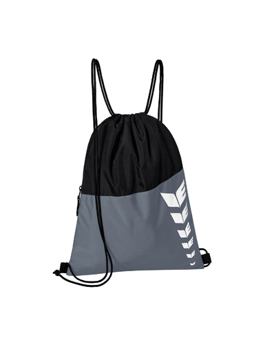 ERIMA SIX WINGS Turnbeutel slate grey/schwarz – Vorderansicht