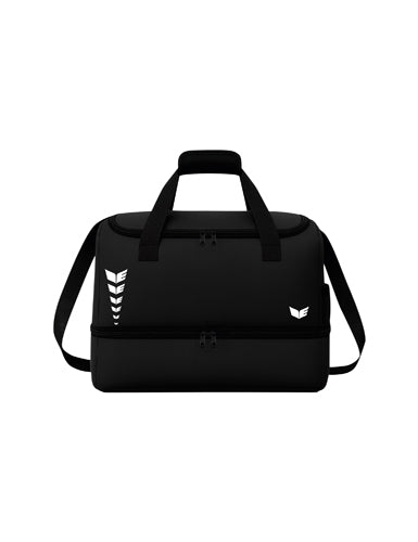 ERIMA INTRO LINE Sportsbag with bottom case schwarz – Vorderansicht