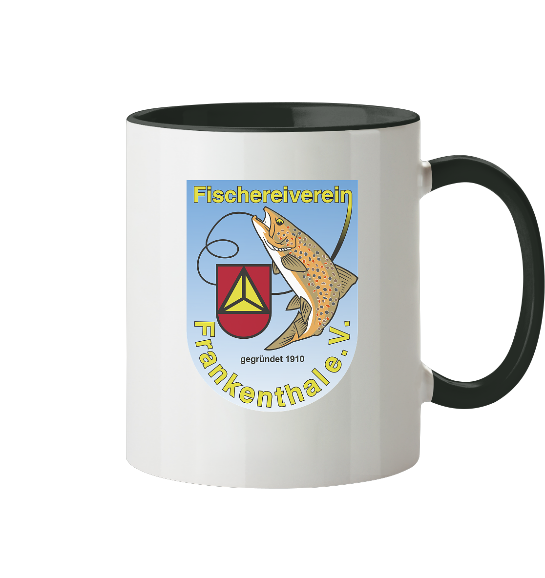 Fischverein Frankenthal  - Tasse zweifarbig