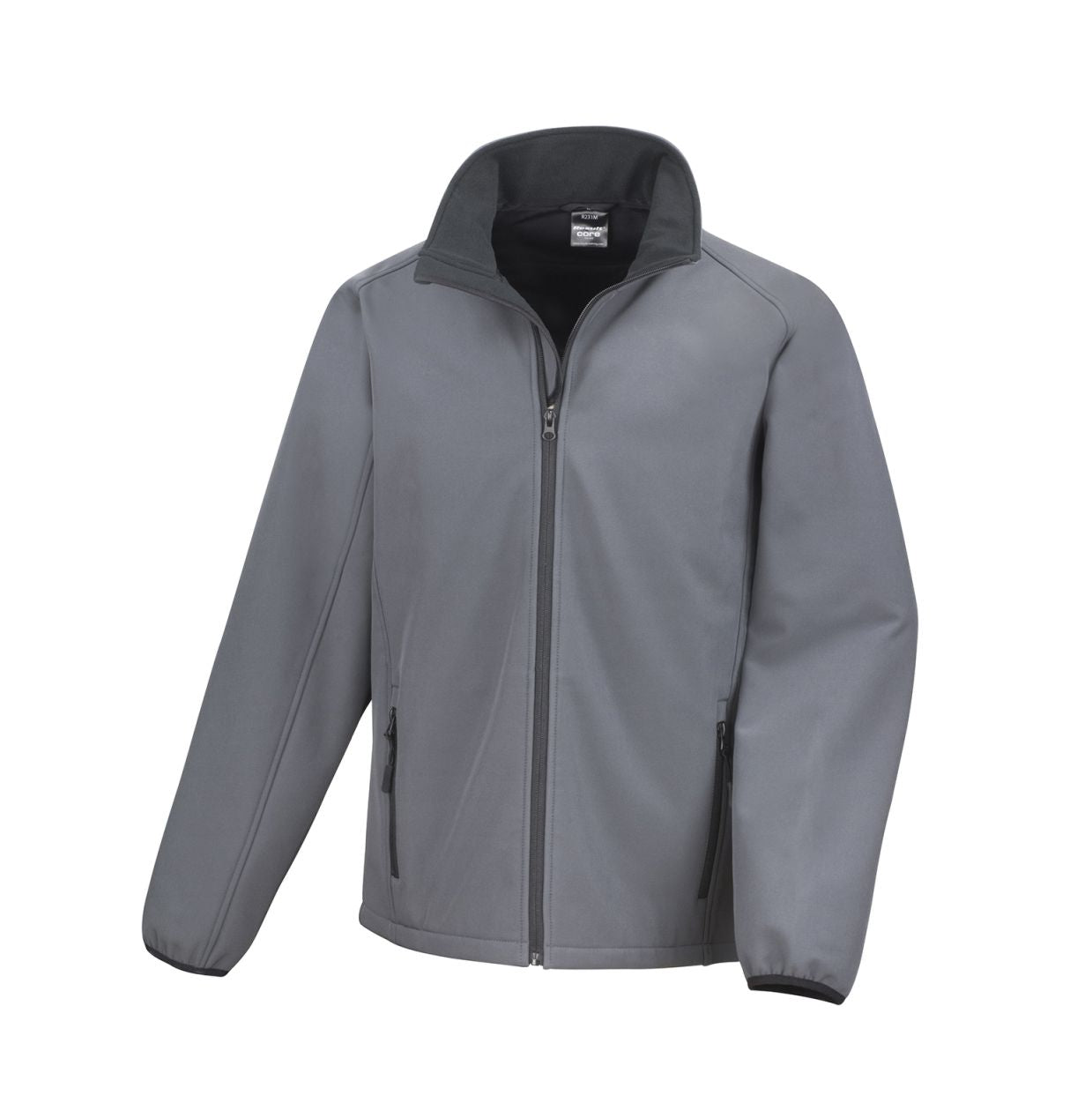 Softshelljacke Core Result Grau Vorderseite