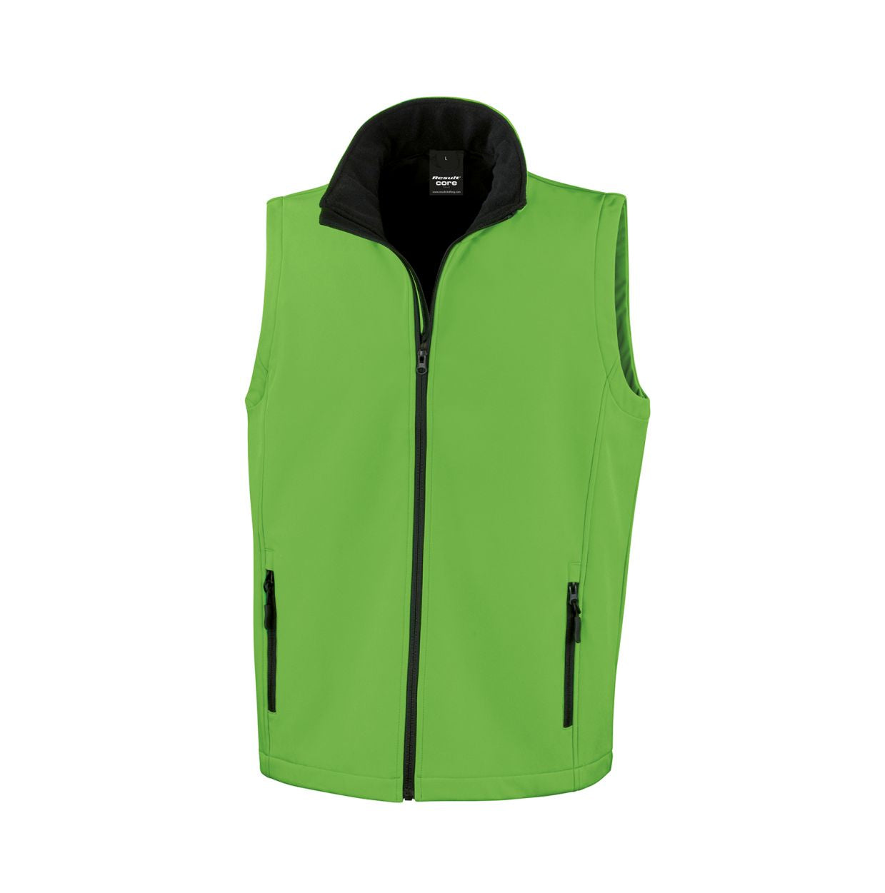Softshell Bodywarmer Result Grün Vorderseite