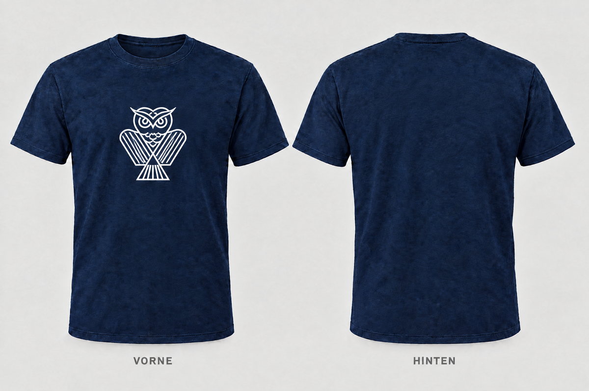 KG Eule Shirt Navy Eule – Druck vorne