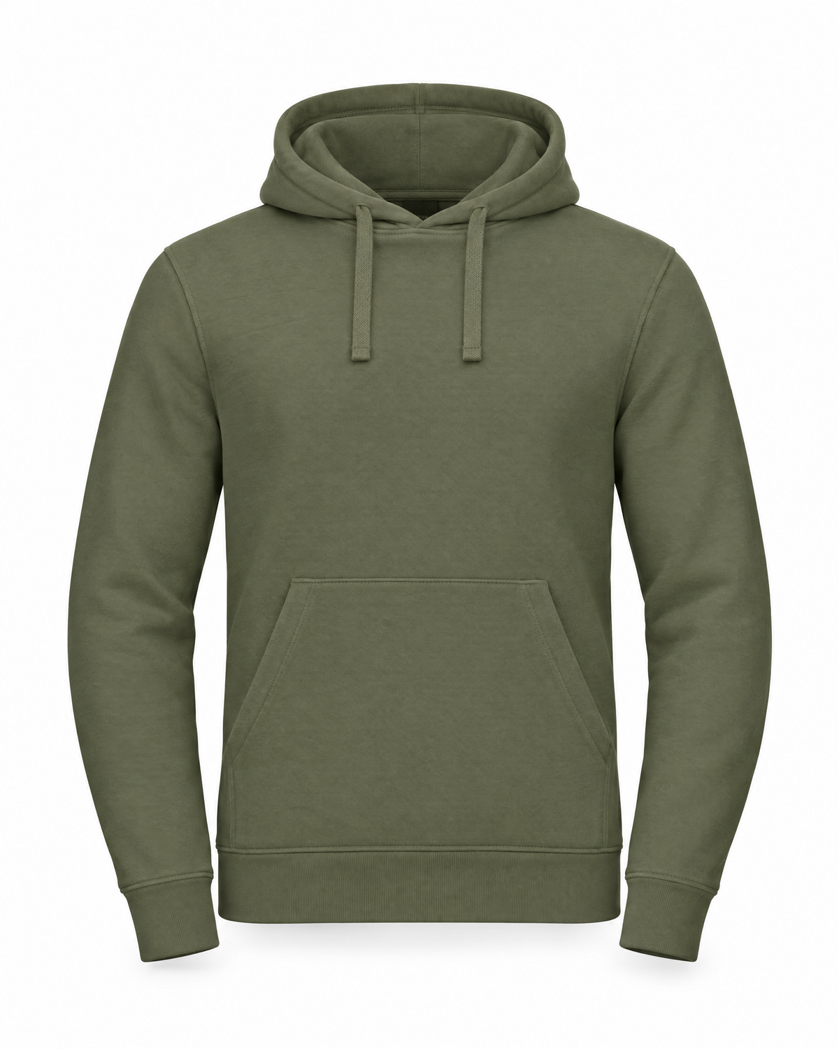 Hoodie Authentic Russell Olive – Vorderansicht