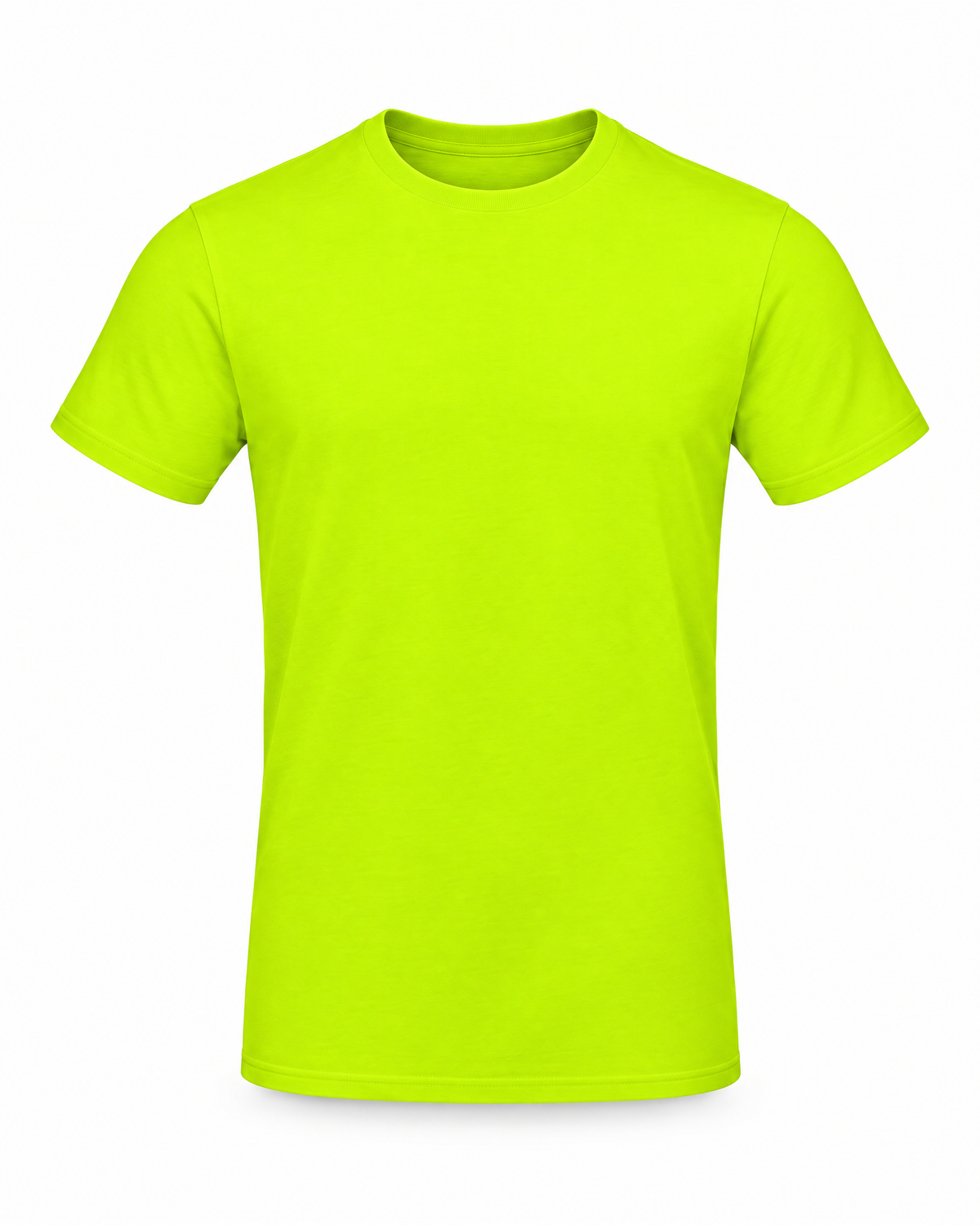 T‑Shirt B&C #190 Pixel Lime – Vorderansicht