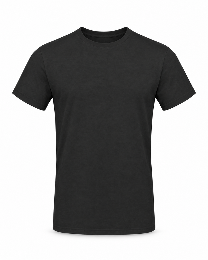 T‑Shirt B&C #190 schwarz – Vorderansicht