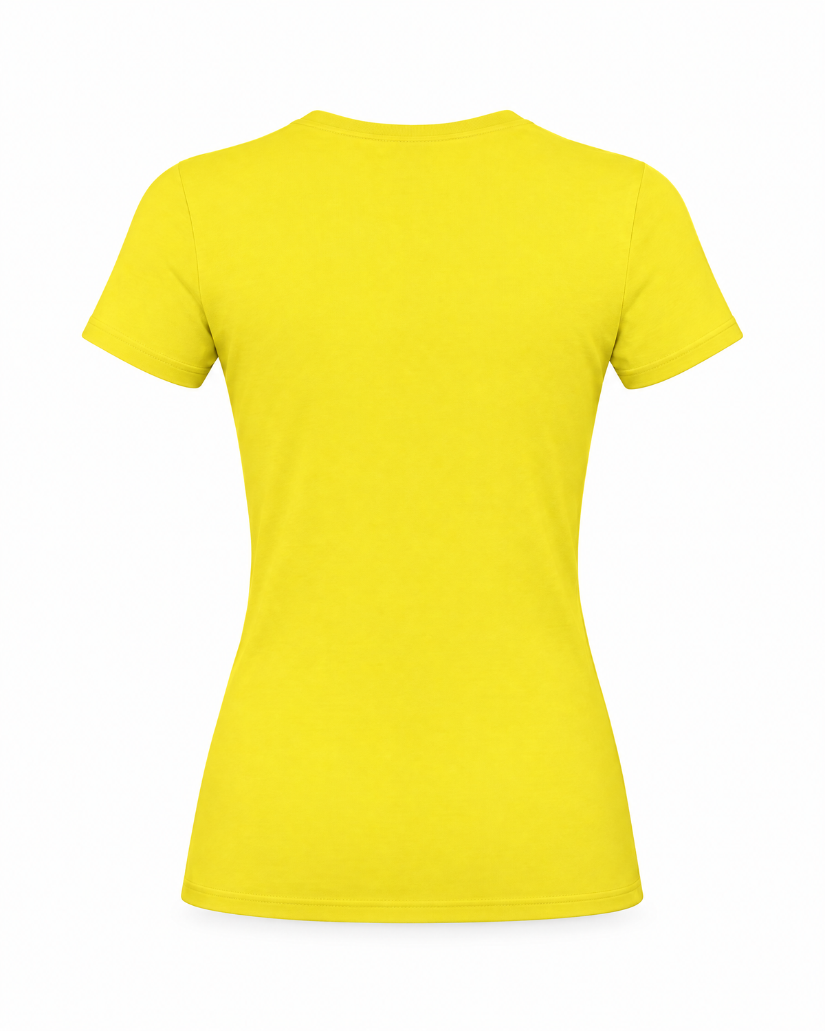 T-Shirt B&C #E190 Damen Solar Yellow – Rückansicht