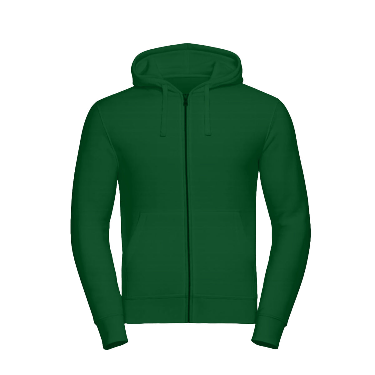 Hoodiejacke Authentic Russell Bottle Green