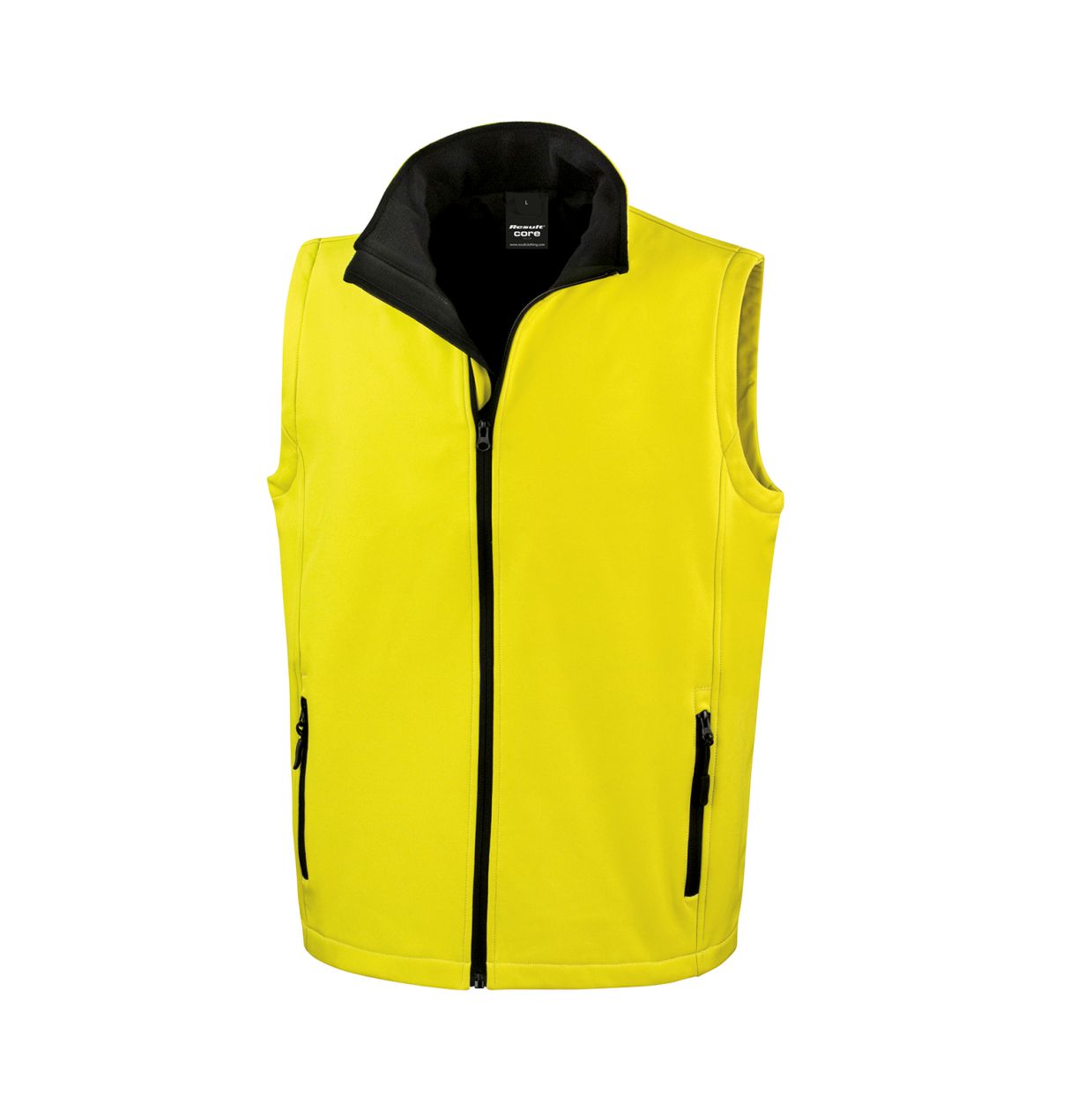Softshell Bodywarmer Result Gelb Vorderseite